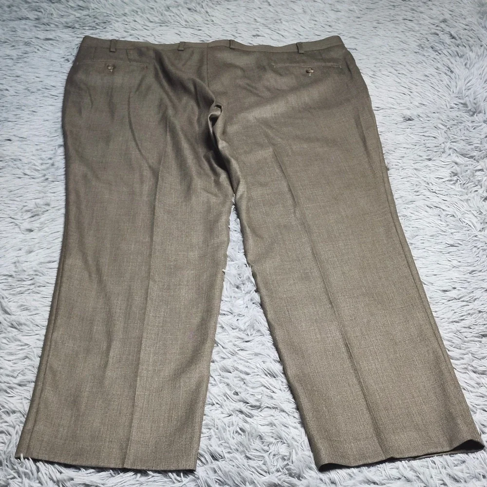 Lauren‎ Ralph Lauren Dress Pants Mens 42x30 Brown Polyester Rayon 42W x 30L